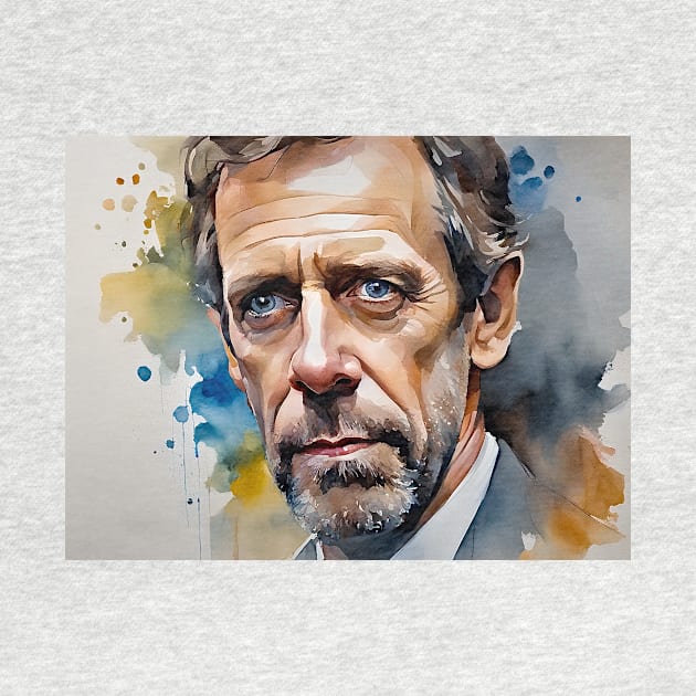 Portrait of Hugh Laurie by bogfl